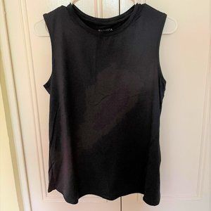 Athleta Sunlover Navy Crew neck Tank Top Crisscross Back Women's Size XS